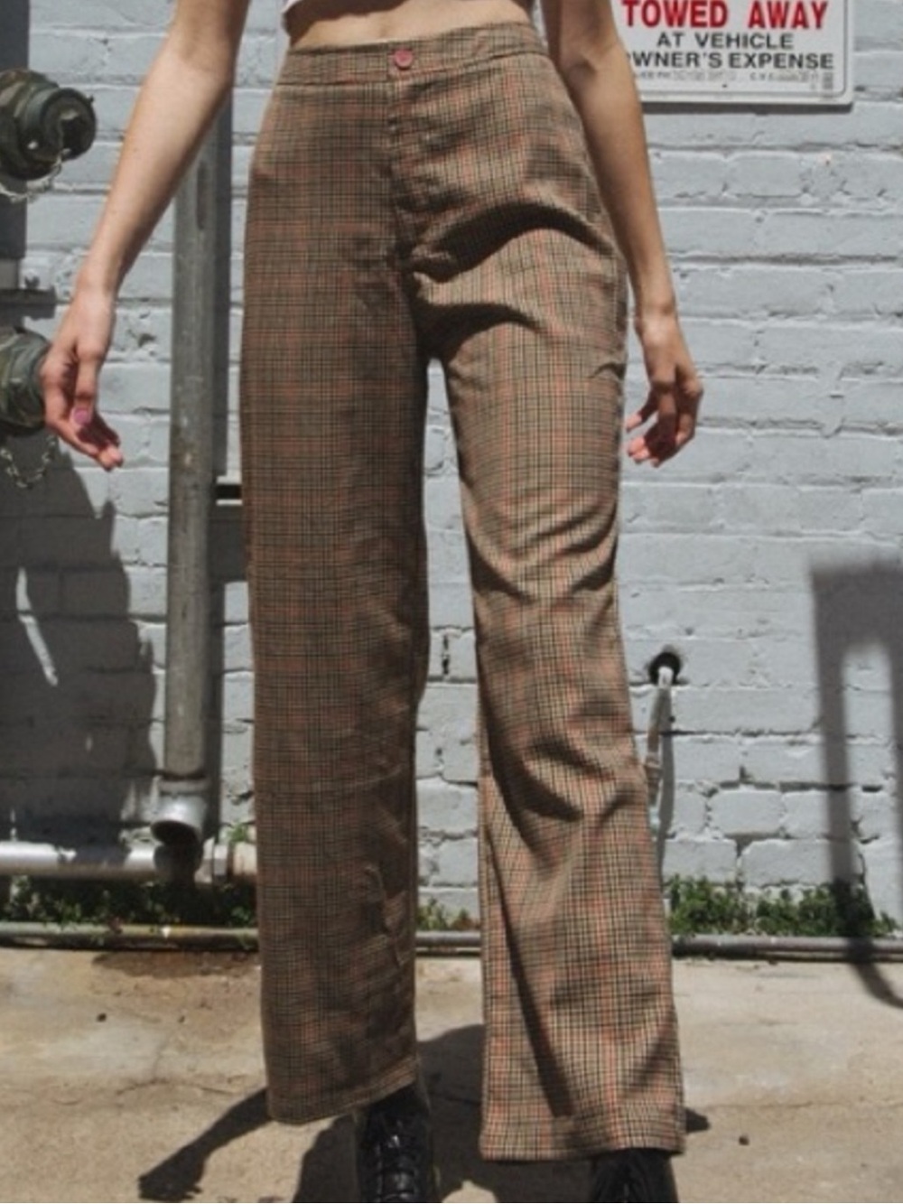 Brandy Melville plaid pants